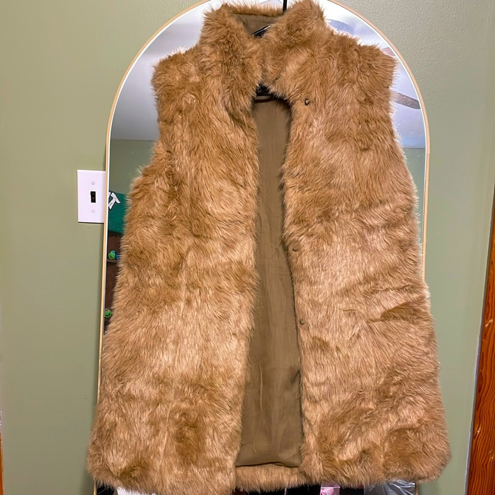 ZARA Faux Fur Vest
